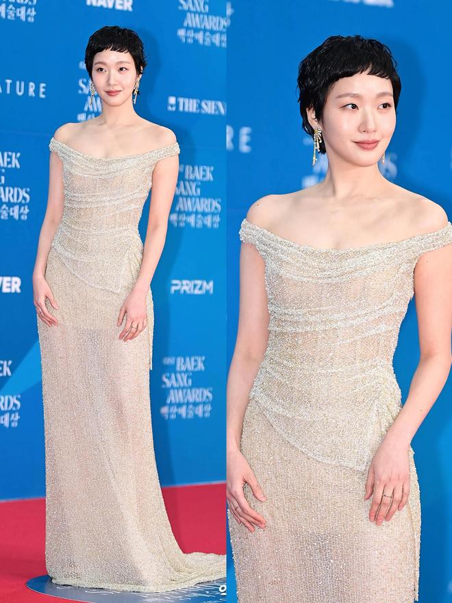 瘦林智妍美得像水蜜桃张娜拉好年轻！ky开元棋牌韩国百想大赏宋慧乔干(图1)