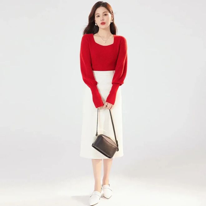 毛衣迎接元旦假期吧！开元棋牌app穿上红(图4)